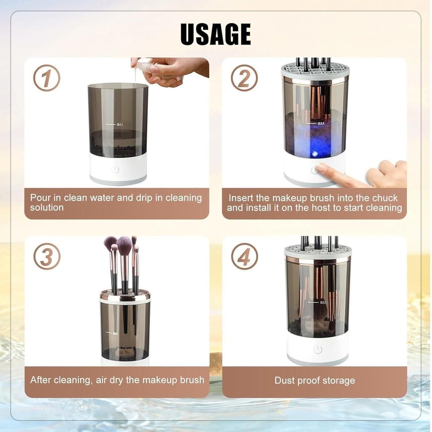 Electric Makep up brush cleaner™
