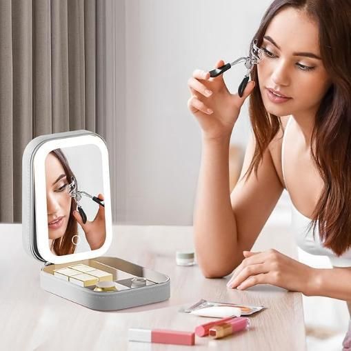 Makeup Vanity™ Box with LED Mirror
