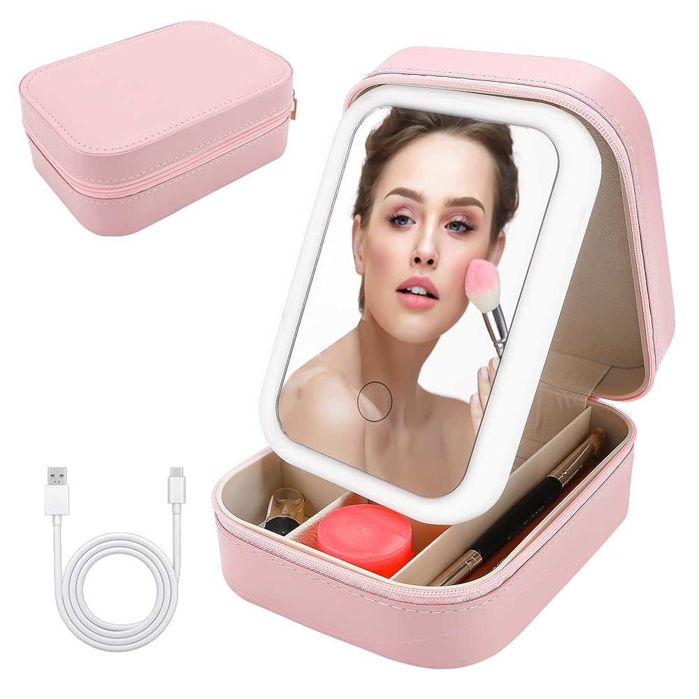 Makeup Vanity™ Box with LED Mirror
