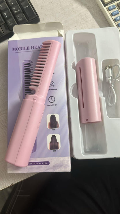 Portable Hair Straightener Hot Comb